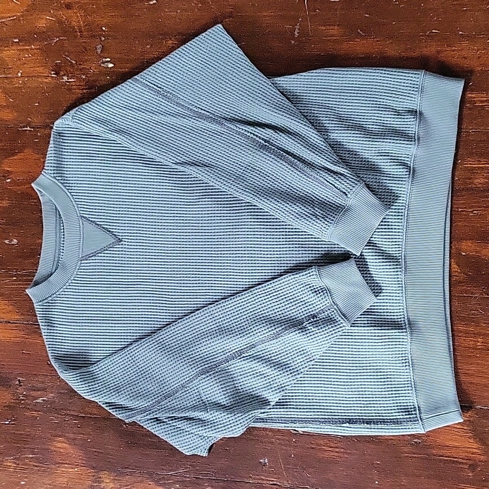 Aerie oversize waffle knit crew neck